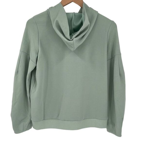 Alfani Modern Lounge Soft Balloon Sleeve Hoodie Sweatshirt Medium Petite Green - Picture 6 of 10